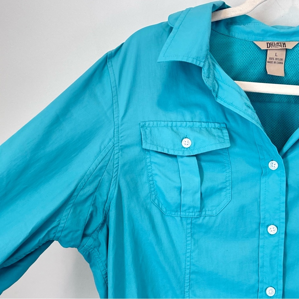 Duluth Women's 100% Nylon Shirt Size Large - Hiking Outdoor Active Fishing  H11 - Picture 4 of 16